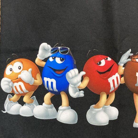 NWT M & M’s World Peanuts Black Zip Large Bag - Picture 3 of 11